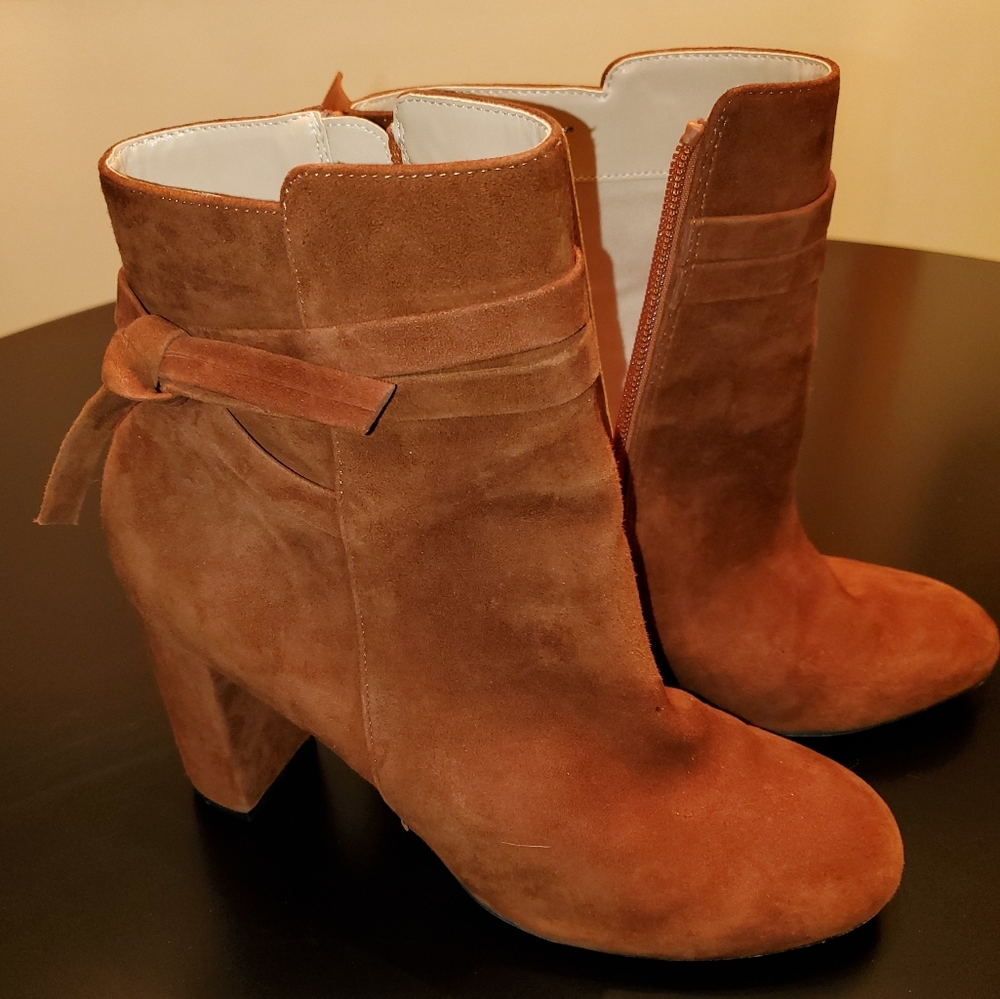 Suede booties